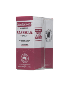 Sauce BBQ Squeeze On 100x14G.