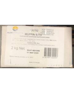 Chocolate Compound Muffin Bits Dark 2Kg 