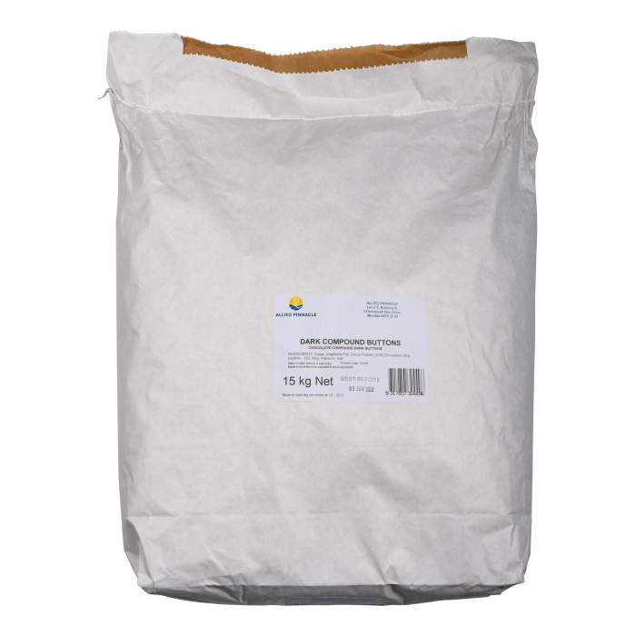 Chocolate Compound Button Dark 15Kg 