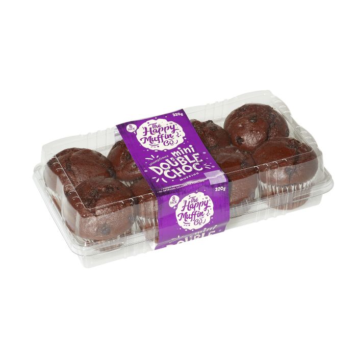 HMC Muffin Double Choc Chip Mini 320G 6x8Pk